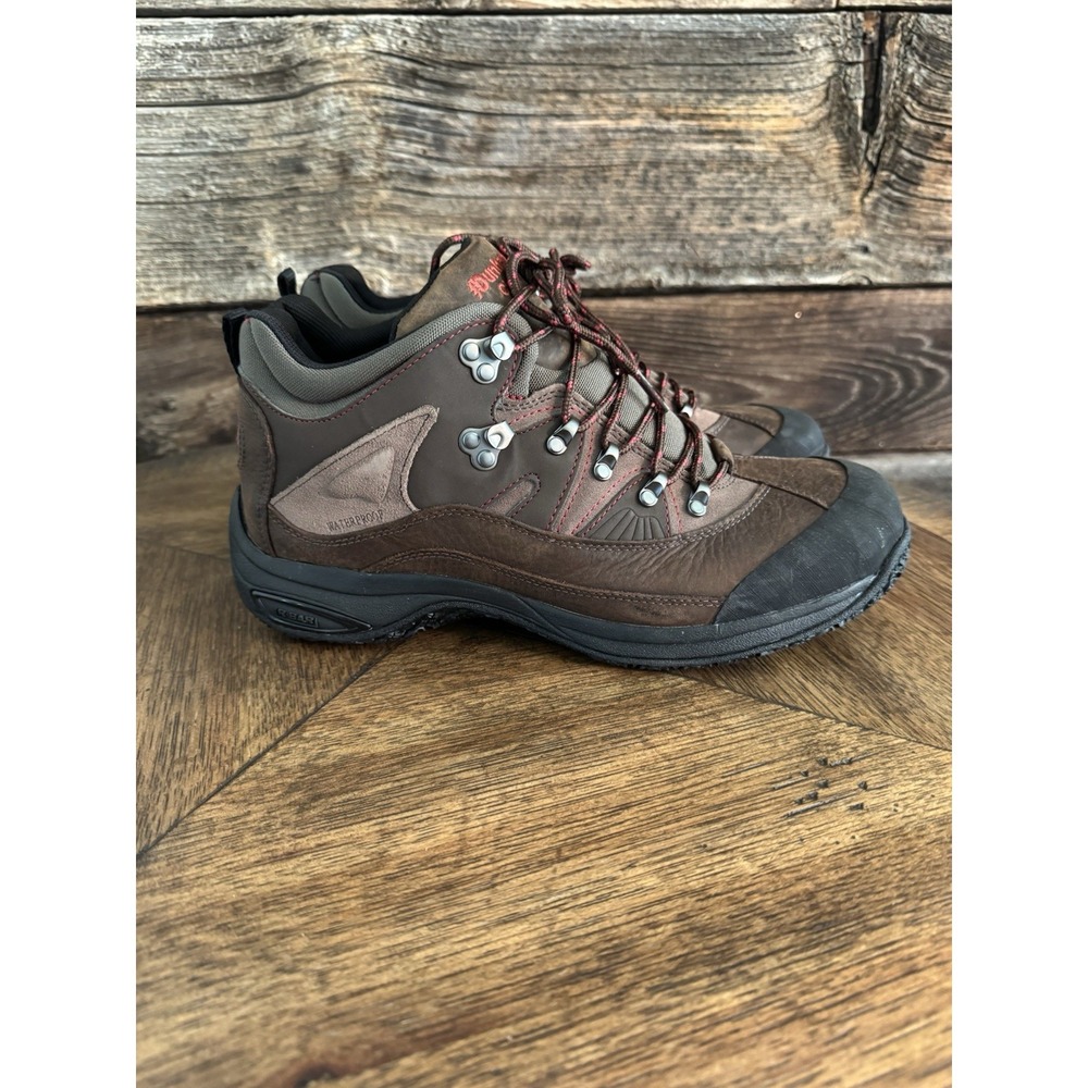 Dunham Boots Mens Cloud Waterproof Trail Hiking Ankle Boot Browns Leather Sz 10